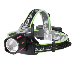 White Laser Zoom Head-Mounted Mining Work Lamp, Outdoor Inspection Flashlight