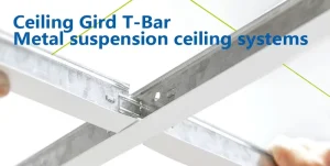 White Steel T-Grid Ceiling Components, Stud Track, Ceiling Profile