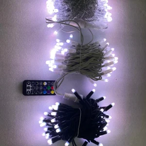 White Waterproof IP 67 Rubber Outdoor String Lights Led Decorative Garland Christmas Decorations Outdoor Led Lights