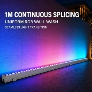 Wide Beam Reduced Glare 12W 15W Slim Architectural Linear Wall Washer Light for Art Gallery Exterior