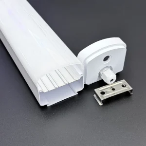 Wide Body 1.2m PC LED Tri proof Batten Housing Kit IP65 Waterproof Vapor Tight Cover for Warehouse Supermarket Garage CE