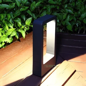 Wifi Tuya Control IP65 Aluminum Black Grey Finish Garden Outdoor Landscape AC Low Voltage Decorative Waterproof LED Fence Lights