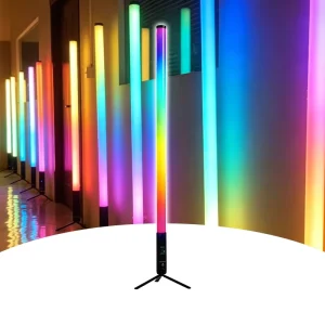 Wireless 360-Degree RGB LED Pixel Tube Lights with DMX, APP Remote Control, Battery Powered