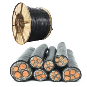 YJV22 Steel Tape Armored High Current Cable 3+2 Core Large Cross Section Factory Underground Main Power Cable