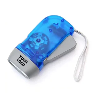 YS5176 3-LED Hand-Crank Flashlight, Wind-Up Camping Lamp