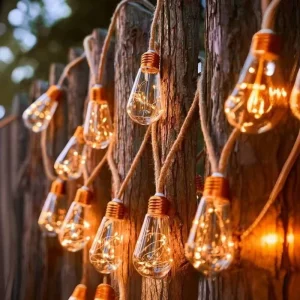 Yard Decorative IP44 Outdoor Warm White Lights Landscape Edison Christmas Holiday Camping LED Bulbs String Lights