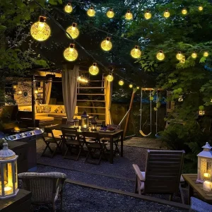 Yard Moon IP44 Outdoor Decorative Lights Landscape Edison Christmas Holiday Camping Fairy LED Bulbs String Lights