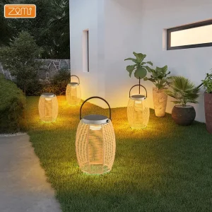 ZOMI IP65 Grade Solar Garden Lights for Outdoor Waterproof LED Home Corridor Park Villa Garden Landscape Lighting Lawn Lamp