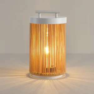 ZOMI Led Decorative Outdoor Lawn Garden Waterproof Solar Camping Imitation Cane Lantern Portable Stainless Steel Outdoor Light
