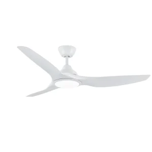 ZS-52-24006WH LED Ceiling Fan with ABS Blades, Flush Mount, Low Profile