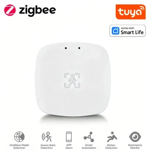 Zigbee PIR Motion Sensor with App Control for Outdoor Hotel Use Home Automation 24G mm Millimeter MicroWave