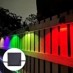 gouly Outdoor Garden Fence Lamp Ip68 Smart Control Rgbw Chasing Color Led Step Stair Deck Garden Light