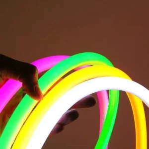ultra Thin Silicone Tube Mini RGB Led Neon Flex 5050 60leds Per Meter 12VDC IP67 Waterproof